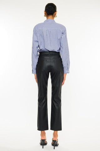 High Rise Vegan Leather Pants from Pants collection you can buy now from Fashion And Icon online shop