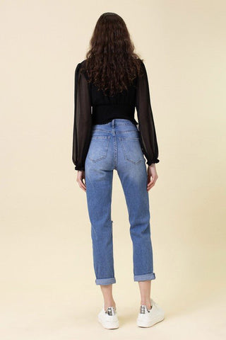 High Waisted Boyfriend Jeans from Jeans collection you can buy now from Fashion And Icon online shop