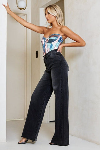 High Waisted Wide Leg Jeans from Jeans collection you can buy now from Fashion And Icon online shop