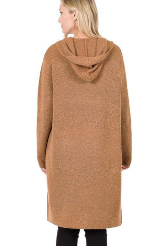 Hooded Open Front Cardigan from Cardigans collection you can buy now from Fashion And Icon online shop