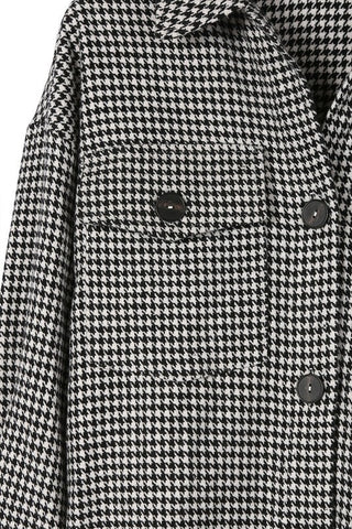 Houndstooth long shacket from Jackets collection you can buy now from Fashion And Icon online shop