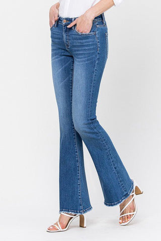 Kim Mid Rise Flare Jeans from Jeans collection you can buy now from Fashion And Icon online shop