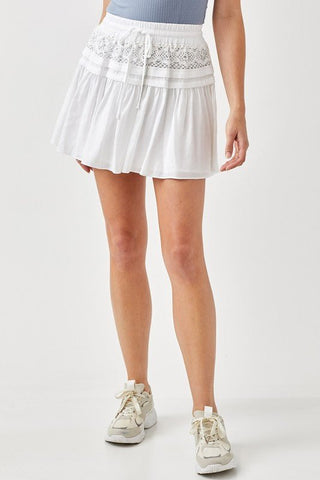 Lace Trim Skirt from Mini Skirts collection you can buy now from Fashion And Icon online shop