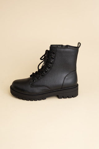 Lace Up Combat Boots from Booties collection you can buy now from Fashion And Icon online shop