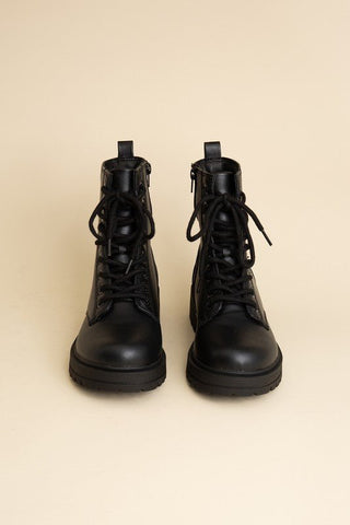 Lace Up Combat Boots from Booties collection you can buy now from Fashion And Icon online shop