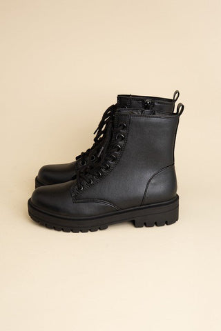 Lace Up Combat Boots from Booties collection you can buy now from Fashion And Icon online shop