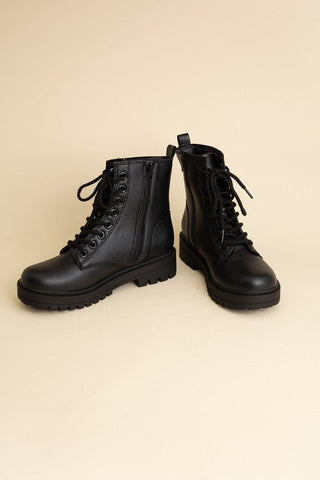 Lace Up Combat Boots from Booties collection you can buy now from Fashion And Icon online shop