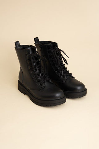 Lace Up Combat Boots from Booties collection you can buy now from Fashion And Icon online shop