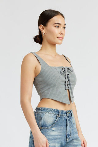 Lace Up Corset Top from Crop Tops collection you can buy now from Fashion And Icon online shop