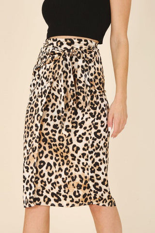 Leopard Print Midi Skirt from Midi Skirts collection you can buy now from Fashion And Icon online shop