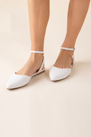 LINDEN-S Ankle Strap Flats from collection you can buy now from Fashion And Icon online shop