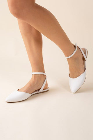 LINDEN-S Ankle Strap Flats from collection you can buy now from Fashion And Icon online shop