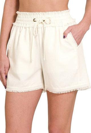 Linen Drawstring Shorts from Shorts collection you can buy now from Fashion And Icon online shop