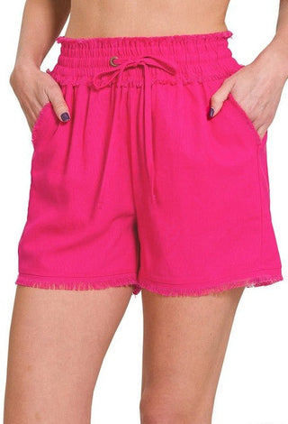 Linen Drawstring Shorts from Shorts collection you can buy now from Fashion And Icon online shop