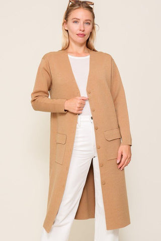 Long Cardigan With Buttons from Cardigans collection you can buy now from Fashion And Icon online shop