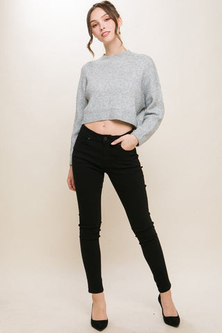 Long Sleeve Cropped Sweater from Sweaters collection you can buy now from Fashion And Icon online shop