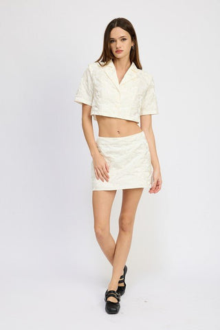 LOW RISE MINI SKORT from collection you can buy now from Fashion And Icon online shop