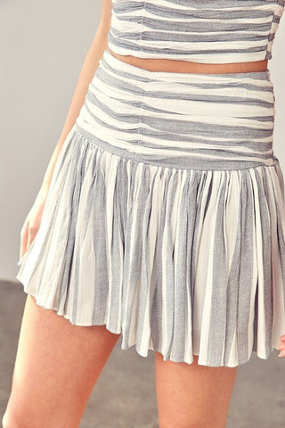 Multi Stripe Print Skort from Skorts collection you can buy now from Fashion And Icon online shop