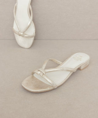 Oasis Society Ada - Delicate Knotted Flat Sandal from collection you can buy now from Fashion And Icon online shop