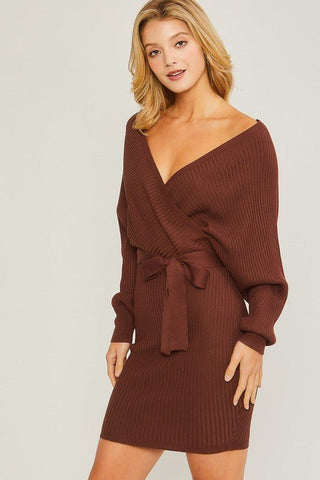 Off Shoulder Knit Dress from Mini Dresses collection you can buy now from Fashion And Icon online shop