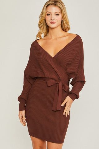 Off Shoulder Knit Dress from Mini Dresses collection you can buy now from Fashion And Icon online shop