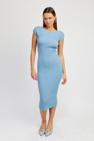 Open Back Midi Dress from Midi Dresses collection you can buy now from Fashion And Icon online shop