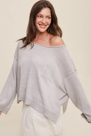 Oversized Crop Knit Sweater from Knit Sweater collection you can buy now from Fashion And Icon online shop