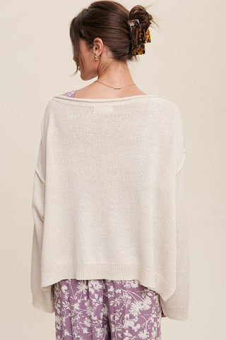 Oversized Crop Knit Sweater from Knit Sweater collection you can buy now from Fashion And Icon online shop