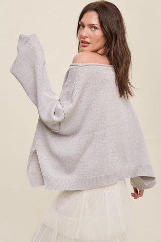 Oversized Crop Knit Sweater from Knit Sweater collection you can buy now from Fashion And Icon online shop