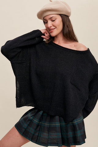 Oversized Crop Knit Sweater from Knit Sweater collection you can buy now from Fashion And Icon online shop