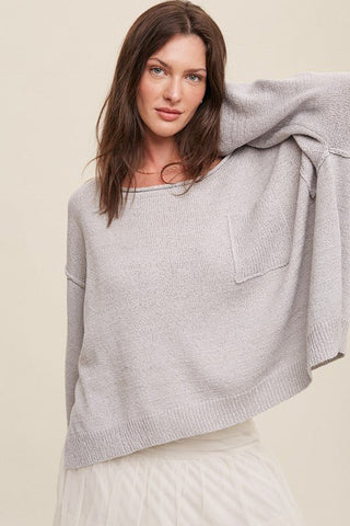 Oversized Crop Knit Sweater from Knit Sweater collection you can buy now from Fashion And Icon online shop