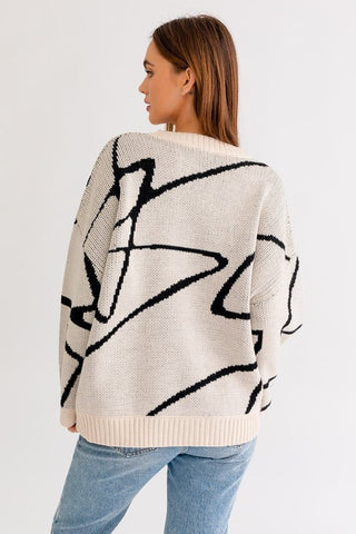 Oversized Printed Sweater from Sweaters collection you can buy now from Fashion And Icon online shop