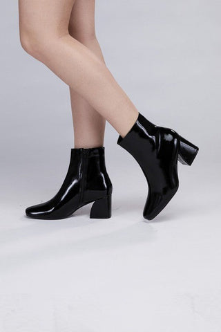 Patent Leather Boots from Booties collection you can buy now from Fashion And Icon online shop