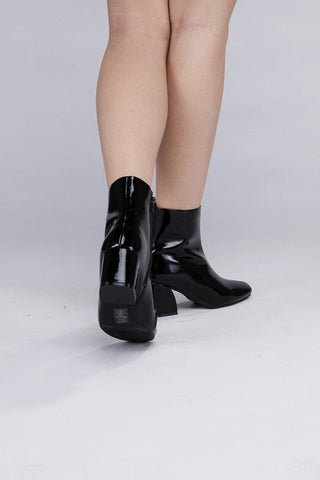 Patent Leather Boots from Booties collection you can buy now from Fashion And Icon online shop