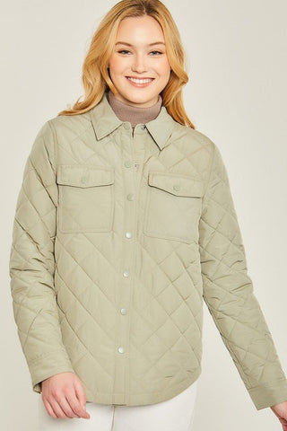 Quilted Shacket from Jackets collection you can buy now from Fashion And Icon online shop