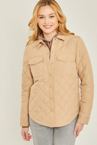 Quilted Shacket from Jackets collection you can buy now from Fashion And Icon online shop