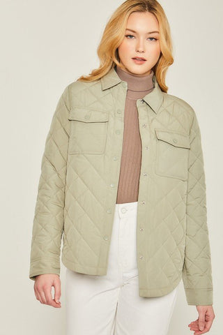 Quilted Shacket from Jackets collection you can buy now from Fashion And Icon online shop