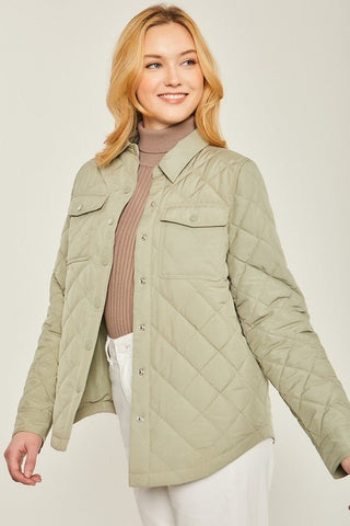 Quilted Shacket from Jackets collection you can buy now from Fashion And Icon online shop