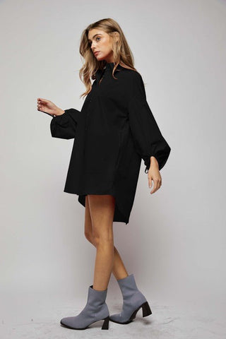 Relaxed Fit Shirt Dress from Mini Dresses collection you can buy now from Fashion And Icon online shop