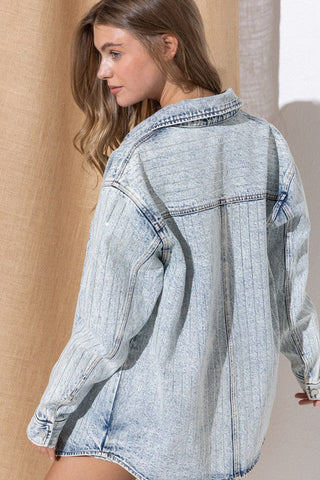 Rhinestone Denim Jacket from Shirts collection you can buy now from Fashion And Icon online shop