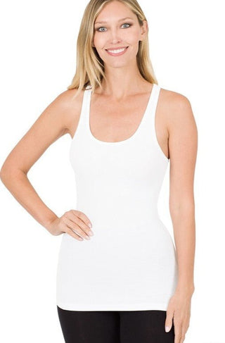 Ribbed Racerback Tank from Basic Tops collection you can buy now from Fashion And Icon online shop