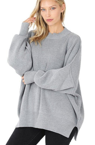 Side Slit Oversized Sweater from Sweaters collection you can buy now from Fashion And Icon online shop