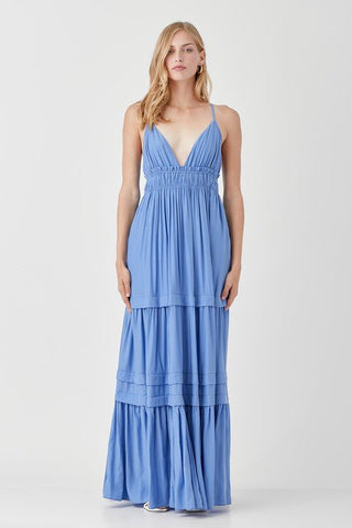 Sleeveless V Neck Maxi Dress from Maxi Dresses collection you can buy now from Fashion And Icon online shop