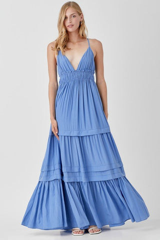 Sleeveless V Neck Maxi Dress from Maxi Dresses collection you can buy now from Fashion And Icon online shop