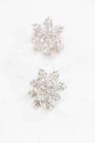 Snowflake Hoop Earrings from Earrings collection you can buy now from Fashion And Icon online shop