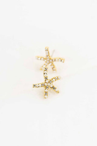 Sterling Silver Starfish Earrings from Earrings collection you can buy now from Fashion And Icon online shop