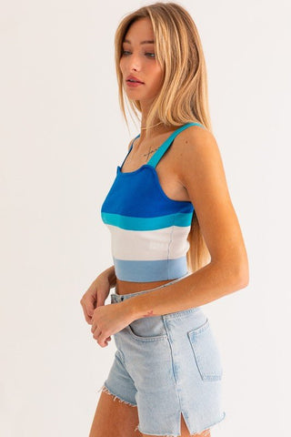 Stripe Knit Tank from collection you can buy now from Fashion And Icon online shop