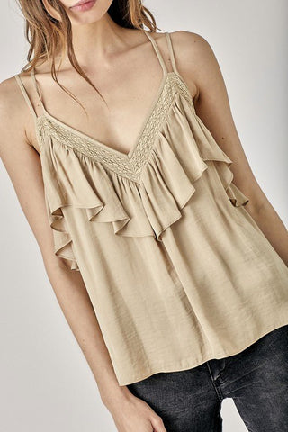 Tank Top With Ruffles from Blouses collection you can buy now from Fashion And Icon online shop