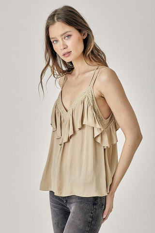 Tank Top With Ruffles from Blouses collection you can buy now from Fashion And Icon online shop