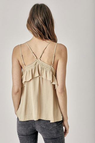 Tank Top With Ruffles from Blouses collection you can buy now from Fashion And Icon online shop